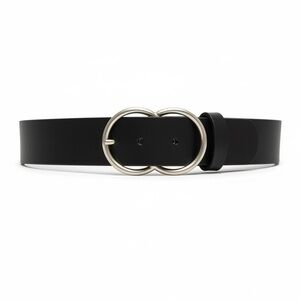 Aritzia Auxillary Double Ring Jean Belt In Black / Silver | Size S